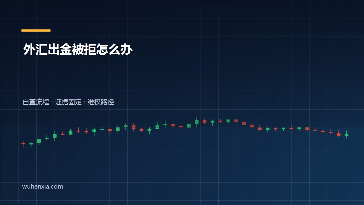 外汇平台出金被拒、延迟到账怎么办？自查清单与维权四步流程