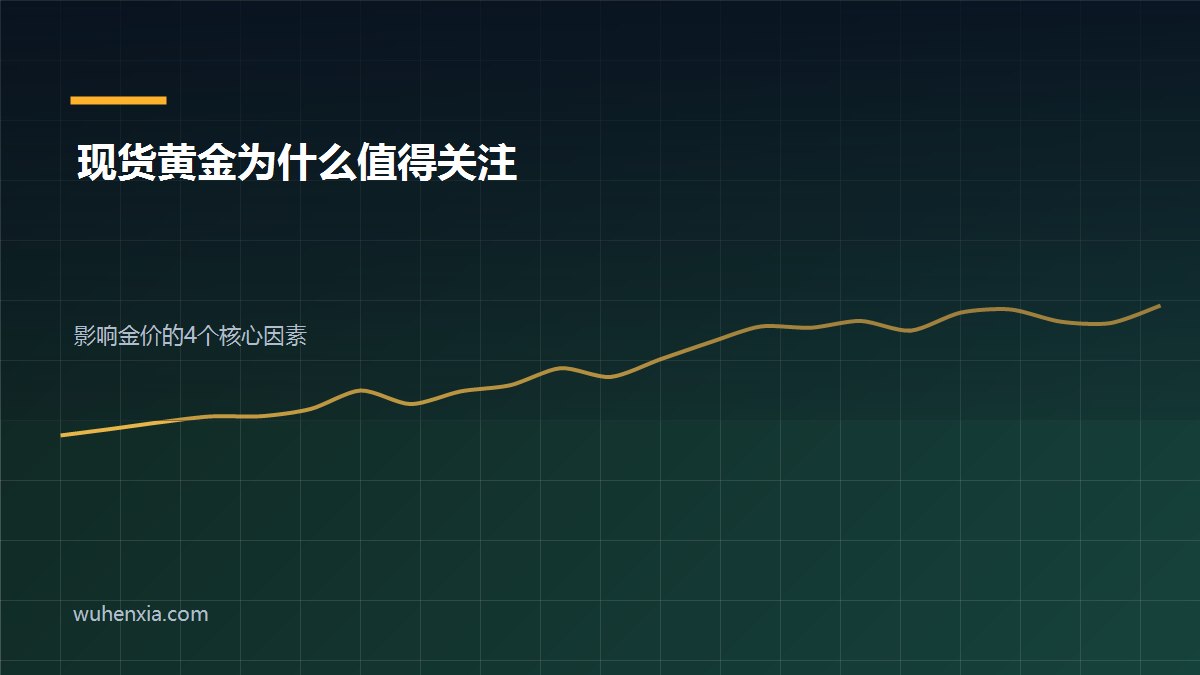 现货黄金为什么值得关注？影响金价的4个核心因素与交易要点